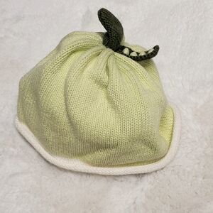 Adorable Green Knit Kids Beanie Size 12-18m